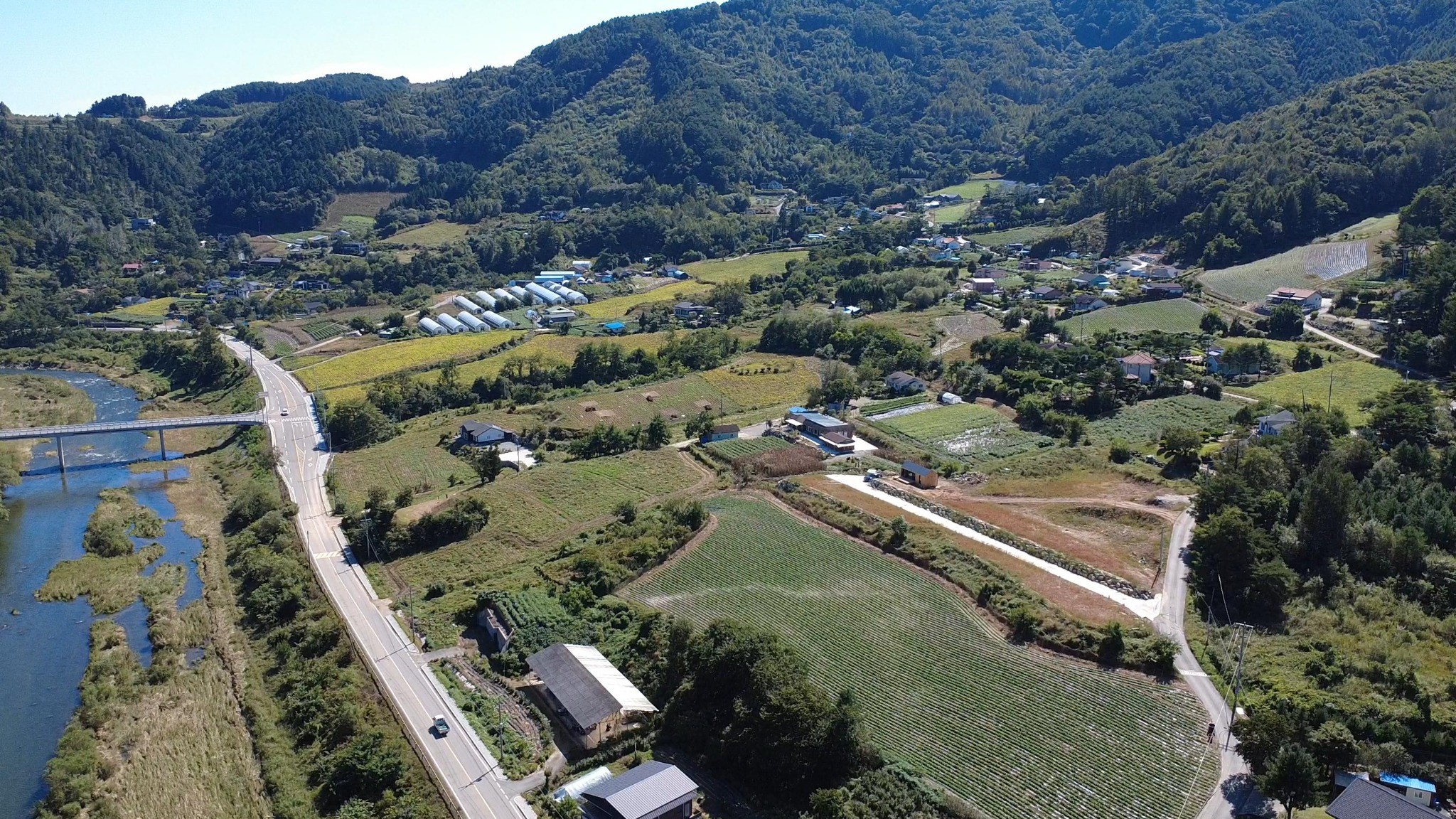하니팜스 횡성 주변 자연환경 항공사진